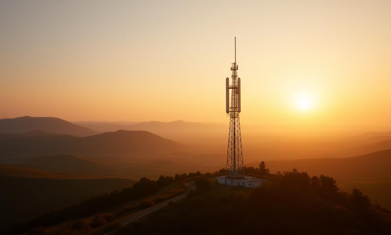 5G-Antenne in ländlicher Umgebung