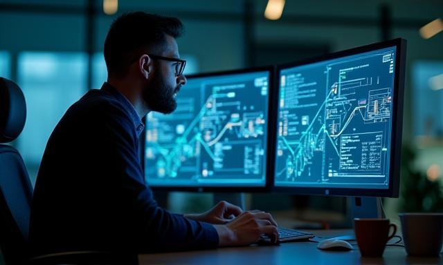 Netzplaner am Computer